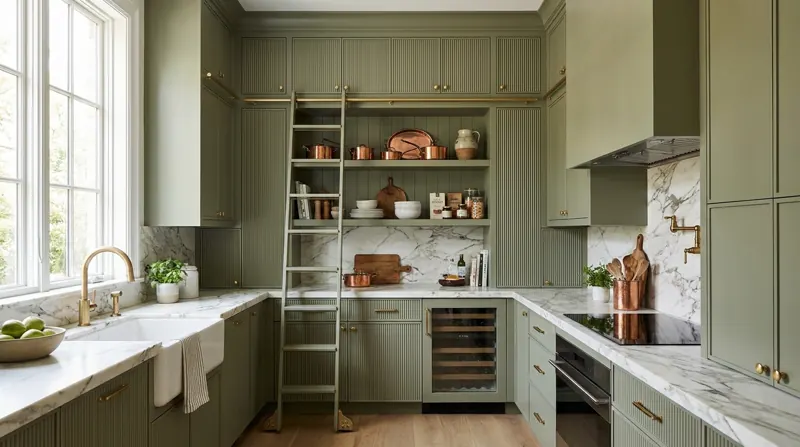 Sage Green Butler's Pantry